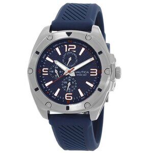 FX03834B NWT Nautica Fashion Men's Quartz Steel Authentic Watch
